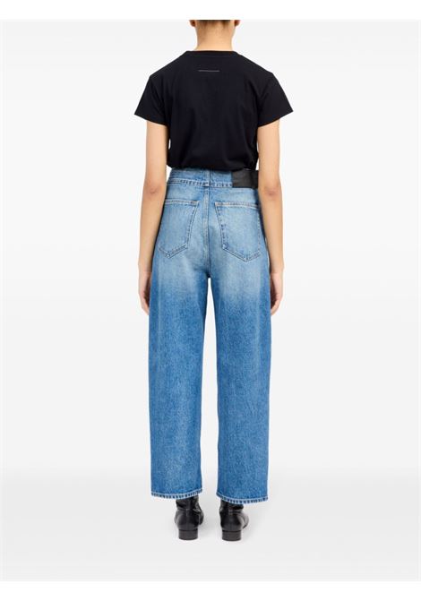 Blue button-up straight jeans Mm6 maison margiela - women MM6 MAISON MARGIELA | S52LA0235M30018965